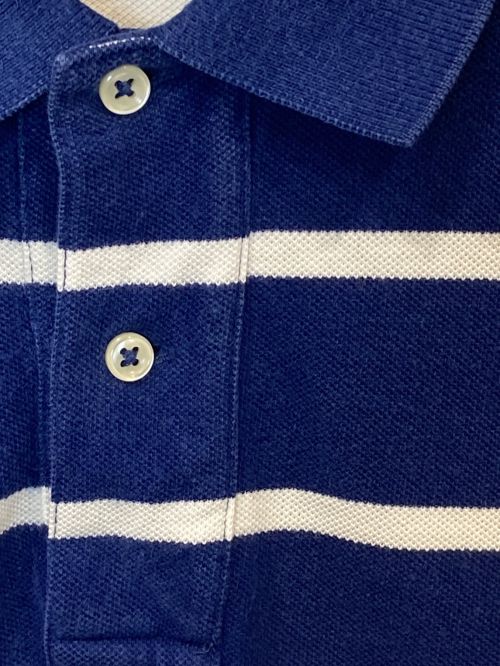 POLO BY RALPH LAUREN（ポロ バイ ラルフローレン）POLO BY RALPH LAUREN (ポロ バイ ラルフローレン) ボーダーポロシャツ ブルー×ホワイト サイズ:Lの古着・服飾アイテム