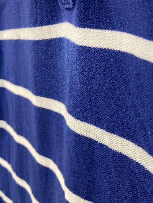 POLO BY RALPH LAUREN（ポロ バイ ラルフローレン）POLO BY RALPH LAUREN (ポロ バイ ラルフローレン) ボーダーポロシャツ ブルー×ホワイト サイズ:Lの古着・服飾アイテム
