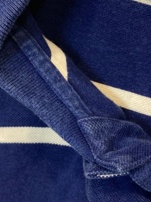 POLO BY RALPH LAUREN（ポロ バイ ラルフローレン）POLO BY RALPH LAUREN (ポロ バイ ラルフローレン) ボーダーポロシャツ ブルー×ホワイト サイズ:Lの古着・服飾アイテム