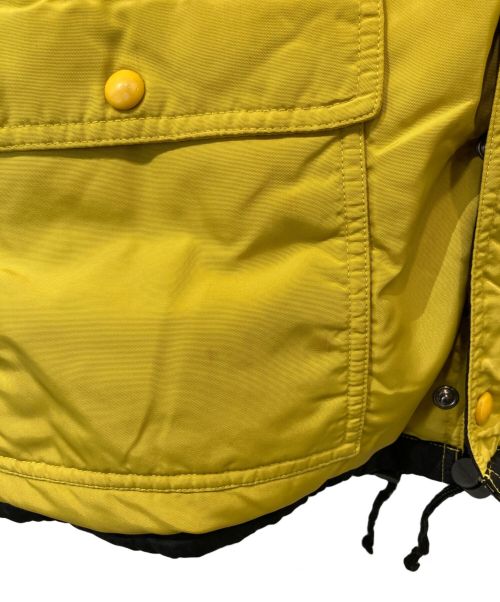 ck Calvin Klein（シーケーカルバンクライン）ck Calvin Klein (シーケーカルバンクライン) ロゴパッチダウンジャケット　CJ 86064 イエロー サイズ:Mの古着・服飾アイテム