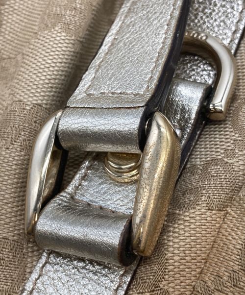 GUCCI（グッチ）GUCCI (グッチ) GGキャンバストートバッグ ベージュの古着・服飾アイテム