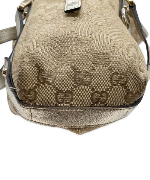 GUCCI（グッチ）GUCCI (グッチ) GGキャンバストートバッグ ベージュの古着・服飾アイテム