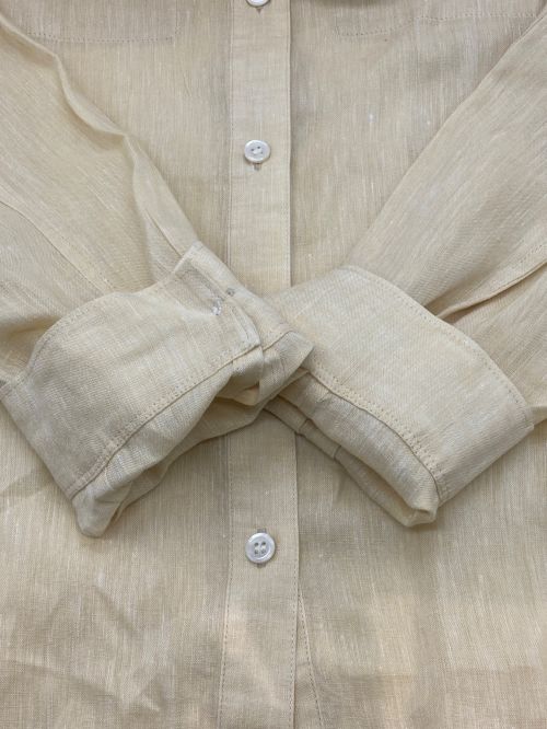 HUMAN WOMAN（ヒューマンウーマン）HUMAN WOMAN (ヒューマンウーマン) ハードマンリネンシャツ イエロー サイズ:Mの古着・服飾アイテム