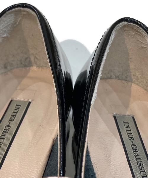 INTER-CHAUSSURES（インターショシュール）INTER-CHAUSSURES (インターショシュール) ビジューモカシューズ ブラック サイズ:36の古着・服飾アイテム