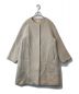 nano・universe（ナノ・ユニバース）の古着「MANTECO BIBYE ノーカラーコート 6693211305」｜ベージュ