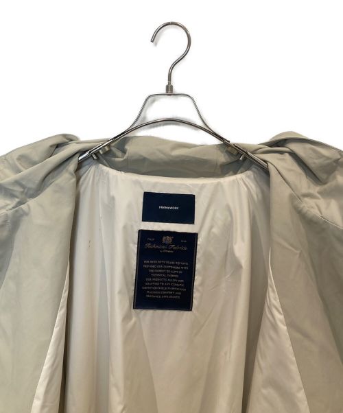 FRAMeWORK（フレームワーク）FRAMeWORK (フレームワーク) Olmetex ポンチョコート ベージュ サイズ:38の古着・服飾アイテム