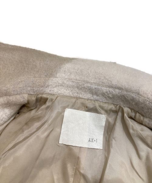 AK+1（エーケーワン）AK+1 (エーケーワン) シャギー ロングコート ベージュ サイズ:38の古着・服飾アイテム