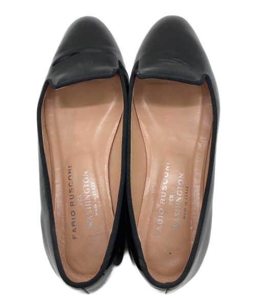 FABIO RUSCONI（ファビオルスコーニ）FABIO RUSCONI (ファビオルスコーニ) エナメルローファー ブラック サイズ:34の古着・服飾アイテム