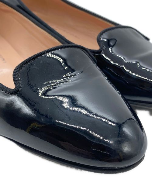 FABIO RUSCONI（ファビオルスコーニ）FABIO RUSCONI (ファビオルスコーニ) エナメルローファー ブラック サイズ:34の古着・服飾アイテム