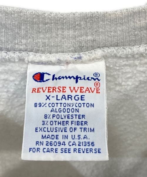 Champion（チャンピオン）Champion (チャンピオン) 90s リバースウィーブスウェット グレー サイズ:XLの古着・服飾アイテム