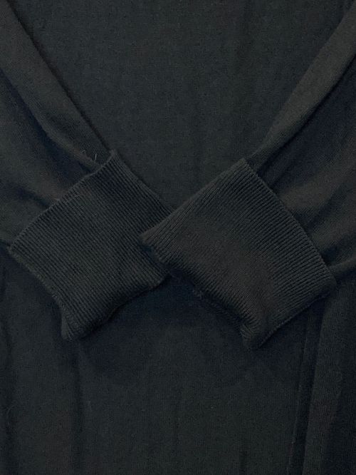 DEUXIEME CLASSE（ドゥーズィエム クラス）DEUXIEME CLASSE (ドゥーズィエム クラス) シルク混ハイゲージロングカーディガン ブラック サイズ:表記がないため不明の古着・服飾アイテム