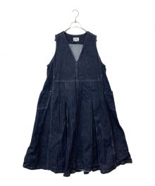 foufou（フーフー ザドレス）の古着「12.5oz Denim Jumper skirt / ジャンパースカート」｜インディゴ