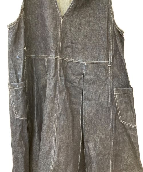 foufou（フーフー）foufou (フーフー) 12.5oz Denim Jumper skirt / ジャンパースカート インディゴ サイズ:1の古着・服飾アイテム