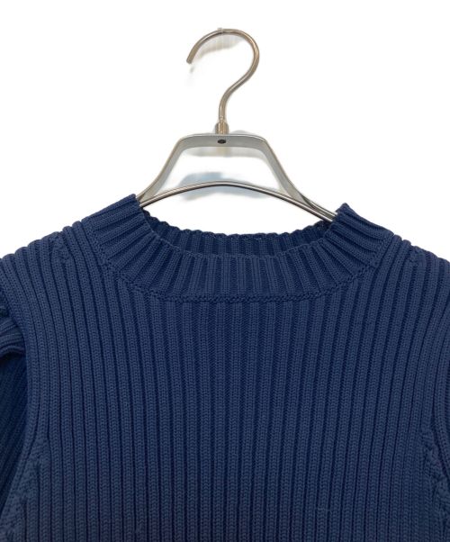 SEVEN TEN by MIHO KAWAHITO（セブン テン バイ ミホ カワヒト）SEVEN TEN by MIHO KAWAHITO (セブン テン バイ ミホ カワヒト) ボリュームスリーブニット セーター ネイビー サイズ:Sの古着・服飾アイテム