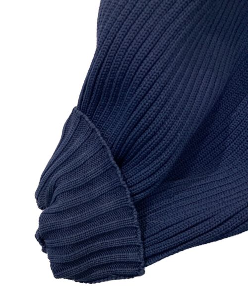 SEVEN TEN by MIHO KAWAHITO（セブン テン バイ ミホ カワヒト）SEVEN TEN by MIHO KAWAHITO (セブン テン バイ ミホ カワヒト) ボリュームスリーブニット セーター ネイビー サイズ:Sの古着・服飾アイテム