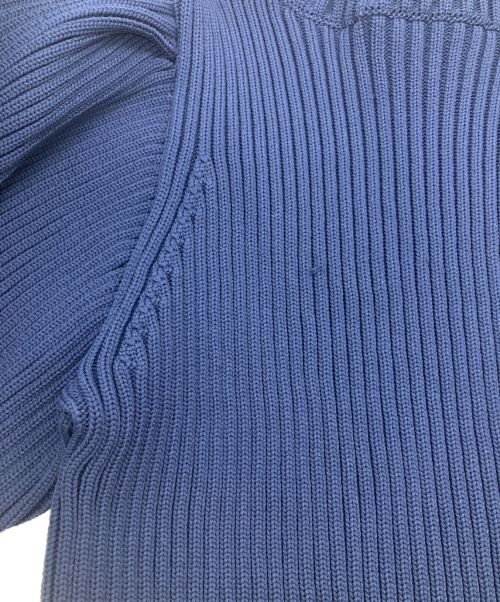 SEVEN TEN by MIHO KAWAHITO（セブン テン バイ ミホ カワヒト）SEVEN TEN by MIHO KAWAHITO (セブン テン バイ ミホ カワヒト) ボリュームスリーブニット セーター ネイビー サイズ:Sの古着・服飾アイテム