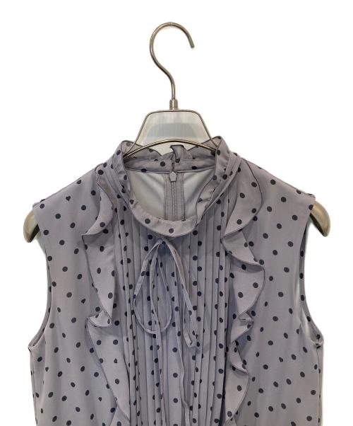 ANAYI（アナイ）ANAYI (アナイ) ハートドットプリントラッフルノースリワンピース ピンク サイズ:36の古着・服飾アイテム