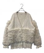 MECREメクル）の古着「ループヤーンダメージニットカーディガン」｜アイボリー