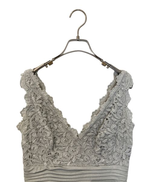 TADASHI SHOJI（タダシ ショージ）TADASHI SHOJI (タダシ ショージ) 総レース ワンピース ライトグレー サイズ:2の古着・服飾アイテム