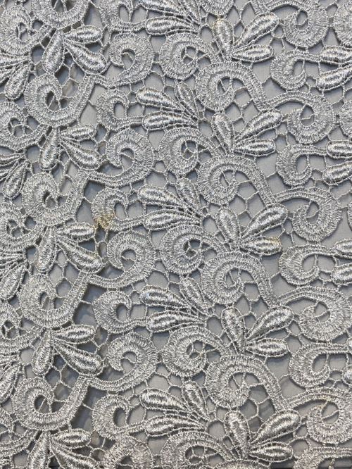 TADASHI SHOJI（タダシ ショージ）TADASHI SHOJI (タダシ ショージ) 総レース ワンピース ライトグレー サイズ:2の古着・服飾アイテム