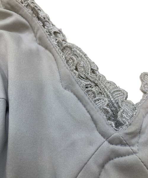 TADASHI SHOJI（タダシ ショージ）TADASHI SHOJI (タダシ ショージ) 総レース ワンピース ライトグレー サイズ:2の古着・服飾アイテム