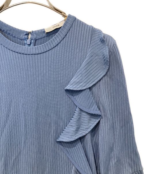 ERDEM（アーデム）ERDEM (アーデム) フリルレーヨンブラウス ブルー サイズ:4の古着・服飾アイテム