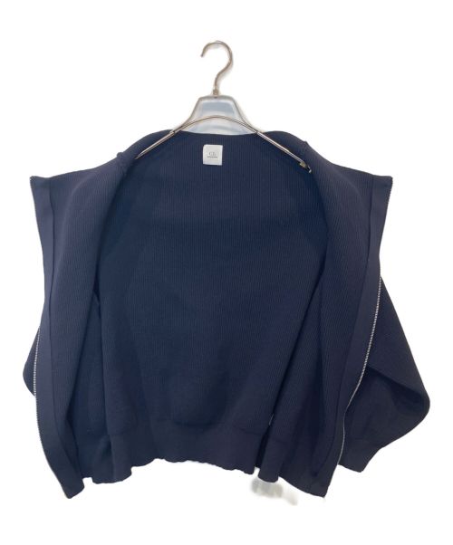 CAPRICIEUX LE'MAGE（カプリシューレマージュ）CAPRICIEUX LE'MAGE (カプリシューレマージュ) Wジップボートネックニット ネイビー サイズ:FREEの古着・服飾アイテム