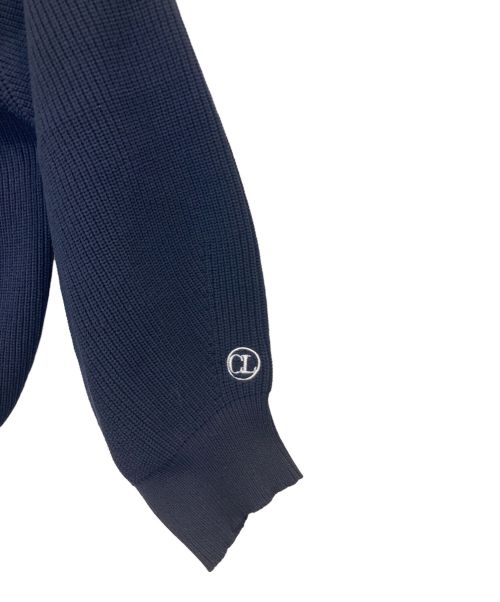 CAPRICIEUX LE'MAGE（カプリシューレマージュ）CAPRICIEUX LE'MAGE (カプリシューレマージュ) Wジップボートネックニット ネイビー サイズ:FREEの古着・服飾アイテム