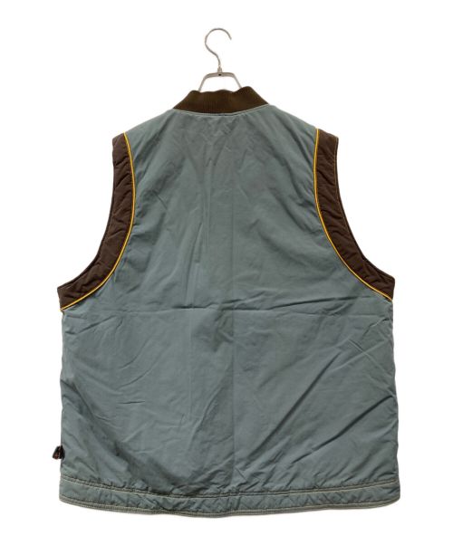 adidas（アディダス）adidas (アディダス) ジップベスト イエロー×カーキ サイズ:Lの古着・服飾アイテム