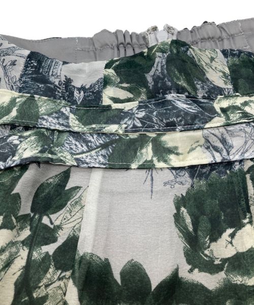 Snidel（スナイデル）Snidel (スナイデル) プリントシアースカート グリーン 未使用品の古着・服飾アイテム