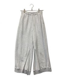 ETRE TOKYO（エトレトウキョウ）の古着「スリットへムスウェットパンツ」｜ホワイト