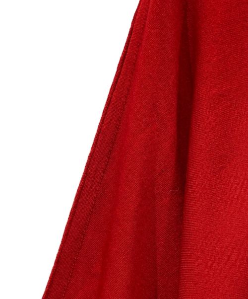 martinique（マルティニーク）martinique (マルティニーク) ドレープウールプルオーバー レッド サイズ:FREEの古着・服飾アイテム