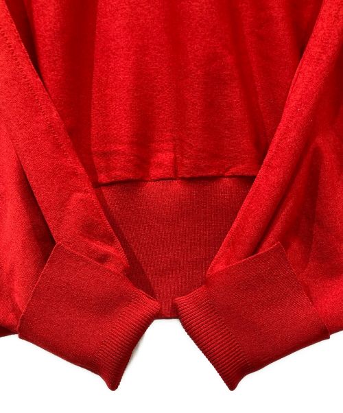 martinique（マルティニーク）martinique (マルティニーク) ドレープウールプルオーバー レッド サイズ:FREEの古着・服飾アイテム