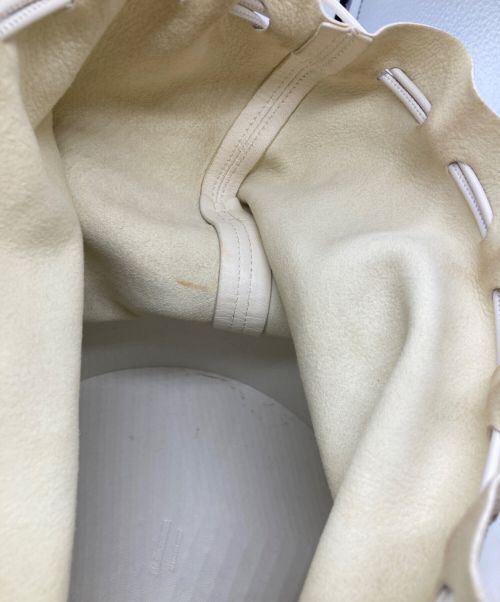 JIL SANDER（ジルサンダー）JIL SANDER (ジルサンダー) 巾着ショルダーバッグ ホワイトの古着・服飾アイテム