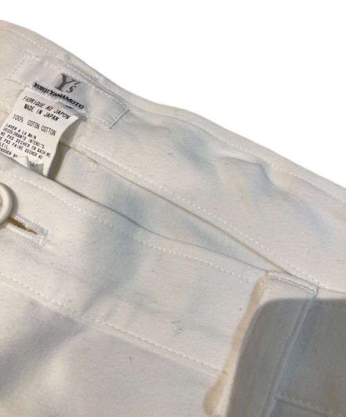 Y's（ワイズ）Y's (ワイズ) ストレートパンツ ホワイト サイズ:3の古着・服飾アイテム