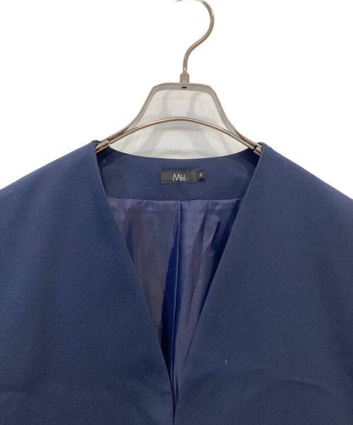 M・Fil（エムフィル）M・Fil (エムフィル) Vネックロングジレ ネイビー サイズ:38の古着・服飾アイテム