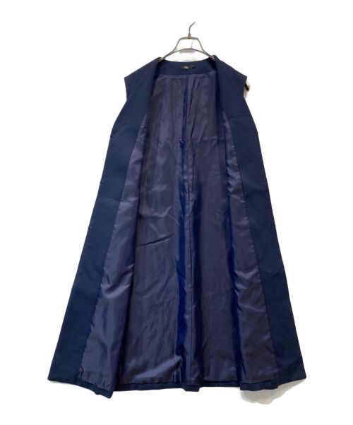 M・Fil（エムフィル）M・Fil (エムフィル) Vネックロングジレ ネイビー サイズ:38の古着・服飾アイテム