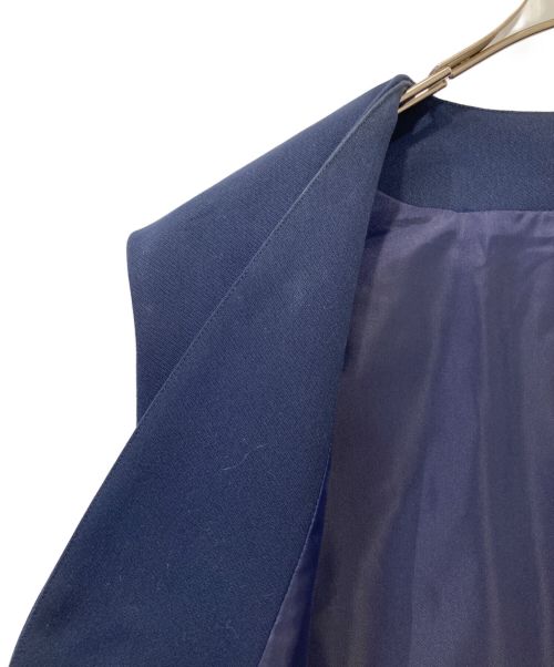 M・Fil（エムフィル）M・Fil (エムフィル) Vネックロングジレ ネイビー サイズ:38の古着・服飾アイテム