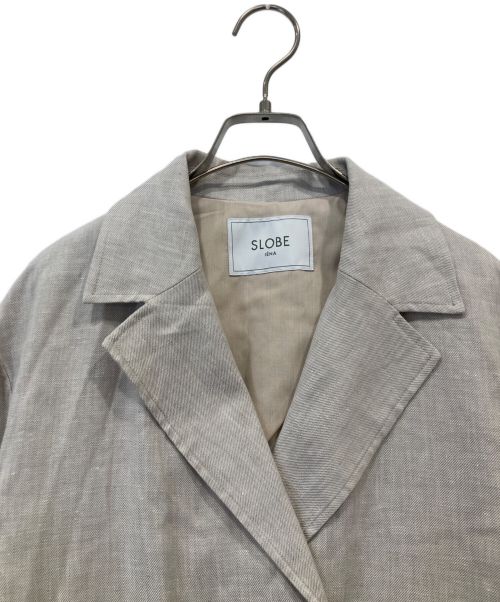 SLOBE IENA（スローブ イエナ）SLOBE IENA (スローブ イエナ) ベルト付チェスターコート ライトグレー サイズ:FREE 未使用品の古着・服飾アイテム