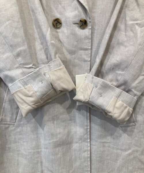 SLOBE IENA（スローブ イエナ）SLOBE IENA (スローブ イエナ) ベルト付チェスターコート ライトグレー サイズ:FREE 未使用品の古着・服飾アイテム