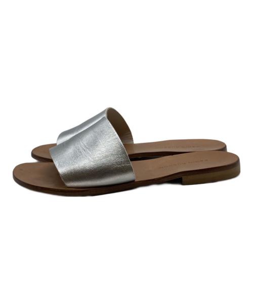 FABIO RUSCONI（ファビオルスコーニ）FABIO RUSCONI (ファビオルスコーニ) サンダル シルバー×ブラウン サイズ:36の古着・服飾アイテム