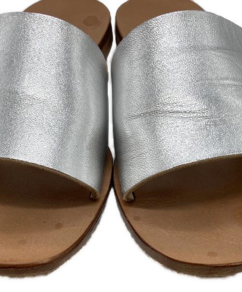 FABIO RUSCONI（ファビオルスコーニ）FABIO RUSCONI (ファビオルスコーニ) サンダル シルバー×ブラウン サイズ:36の古着・服飾アイテム