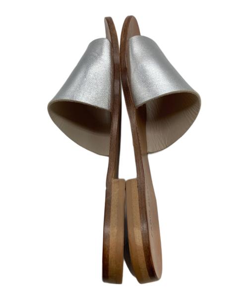 FABIO RUSCONI（ファビオルスコーニ）FABIO RUSCONI (ファビオルスコーニ) サンダル シルバー×ブラウン サイズ:36の古着・服飾アイテム