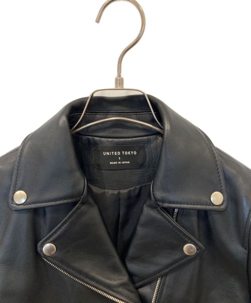 UNITED TOKYO（ユナイテッドトーキョー）UNITED TOKYO (ユナイテッドトーキョー) カウレザー ダブルライダース　506352004 ブラック サイズ:1の古着・服飾アイテム