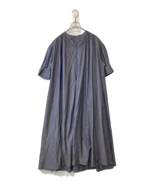 ANAYI（アナイ）ANAYI (アナイ) ライトツイルスタンドカラーワンピース 102127-14-400 グレー サイズ:36の古着・服飾アイテム