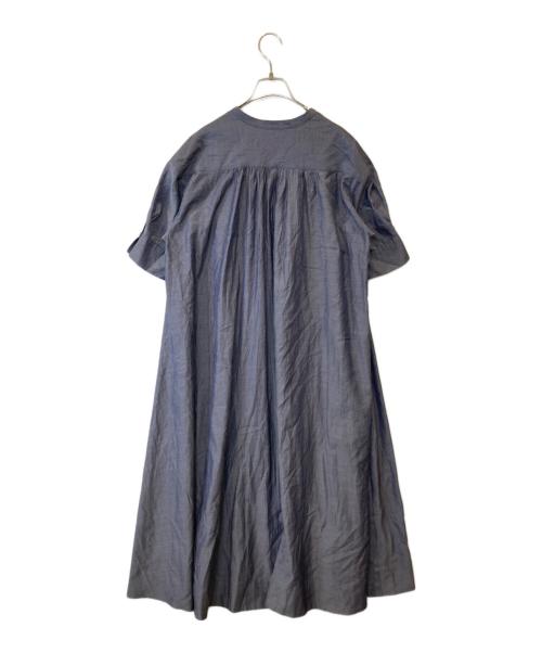 ANAYI（アナイ）ANAYI (アナイ) ライトツイルスタンドカラーワンピース 102127-14-400 グレー サイズ:36の古着・服飾アイテム