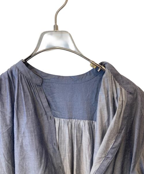 ANAYI（アナイ）ANAYI (アナイ) ライトツイルスタンドカラーワンピース 102127-14-400 グレー サイズ:36の古着・服飾アイテム