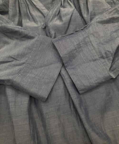 ANAYI（アナイ）ANAYI (アナイ) ライトツイルスタンドカラーワンピース 102127-14-400 グレー サイズ:36の古着・服飾アイテム