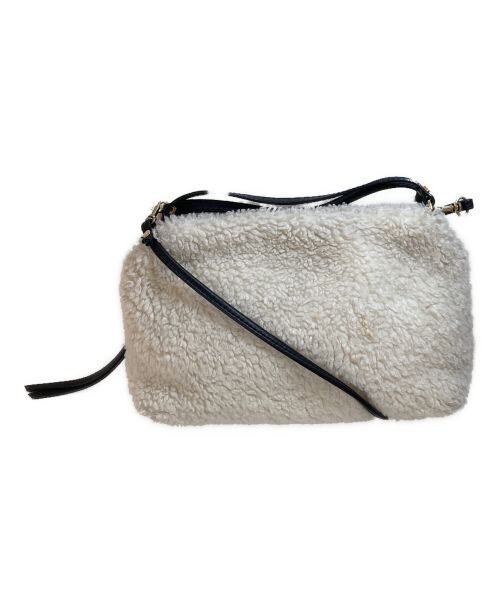 GIANNI CHIARINI（ジャンニ キアリーニ）GIANNI CHIARINI (ジャンニ キアリーニ) 2WAY ボアショルダーバッグ ホワイトの古着・服飾アイテム