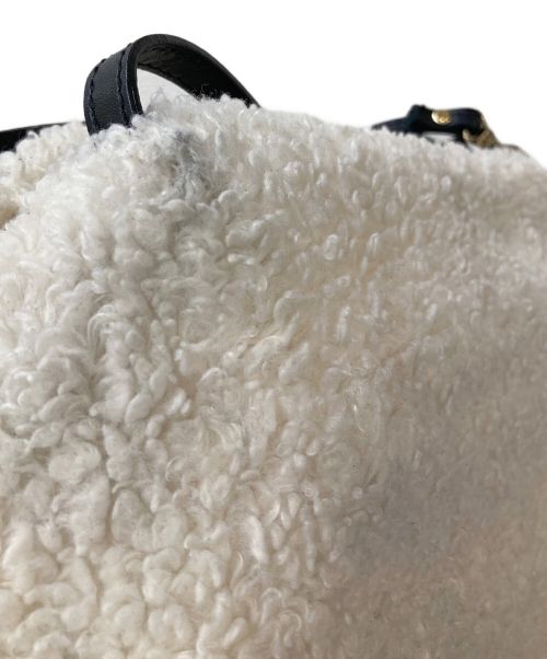 GIANNI CHIARINI（ジャンニ キアリーニ）GIANNI CHIARINI (ジャンニ キアリーニ) 2WAY ボアショルダーバッグ ホワイトの古着・服飾アイテム
